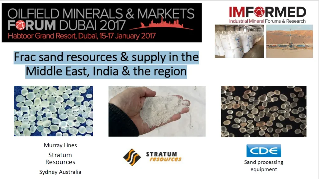 Read more about the article Frac sand resources & supply in the Middle East, India & the region